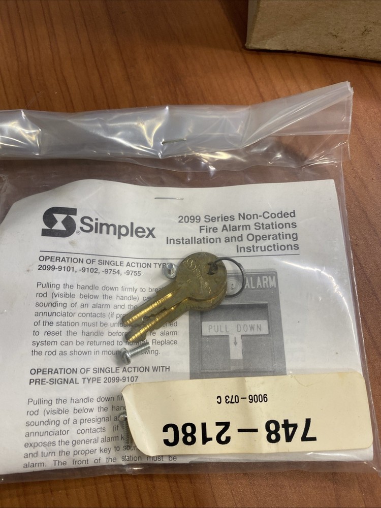 Simplex 2099-9754 with key