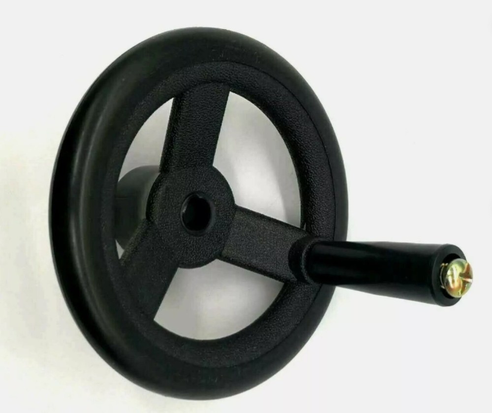 1set Milling Machine Fine Feed Black Plastic Hand Wheel + Feed Reverse Knob