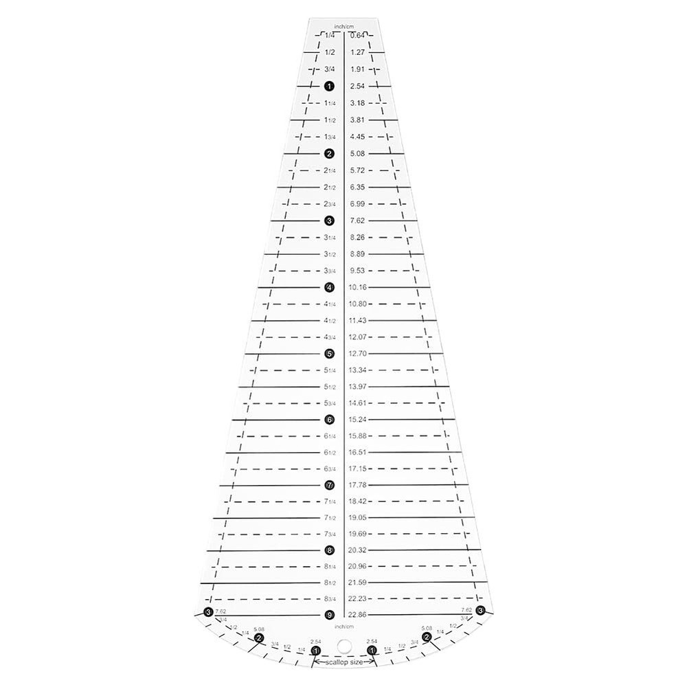 Acrylic Quilting Template Dresden Plate Petal Shape Template Sewing Projects