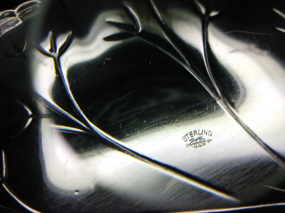 Webster STERLING SILVER Lilly Pad CANDY DISH #1019