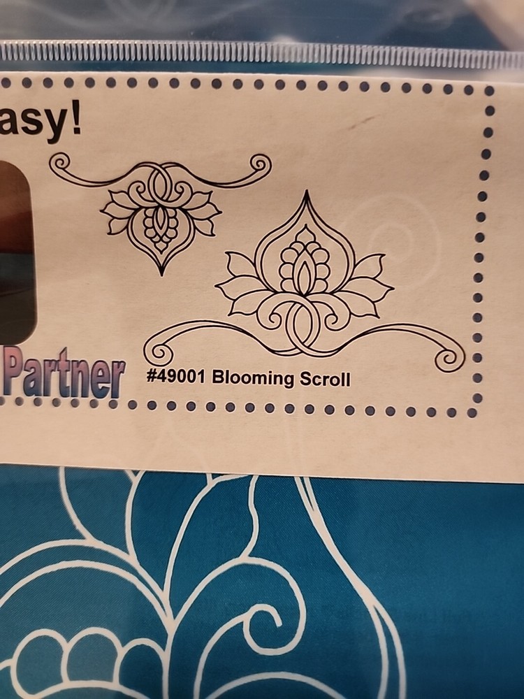 Full Line Stencil #49001 Blooming Scroll Elegance Reusable