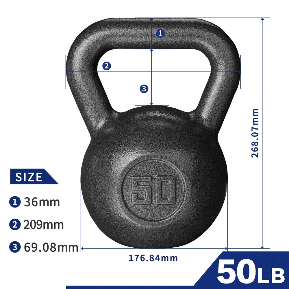 Kettlebell Antislip Durable Resistance Workout Training Exercises Casting Iron
