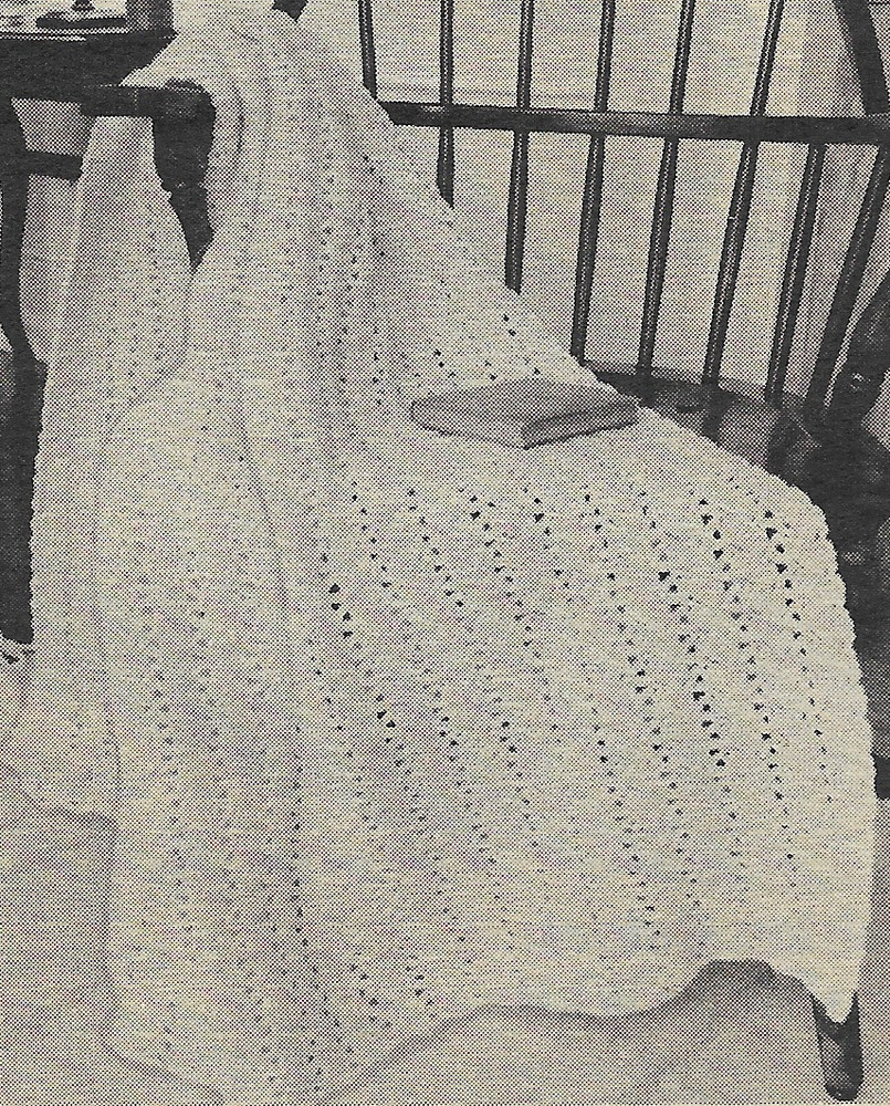 vintage, Shells & Chains Afghan crochet pattern instructions