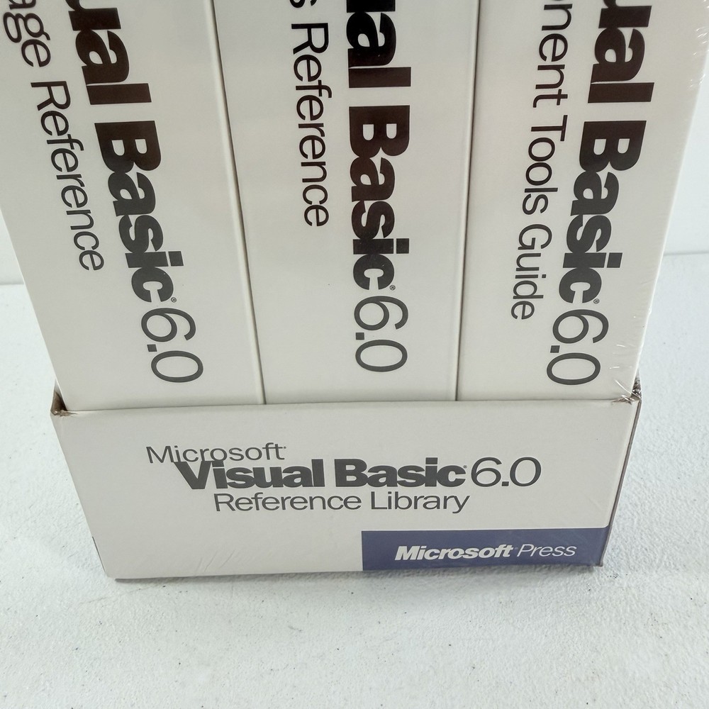 Microsoft Visual Basic 6.0 Reference Library 1998 Microsoft Press 3 Book Set