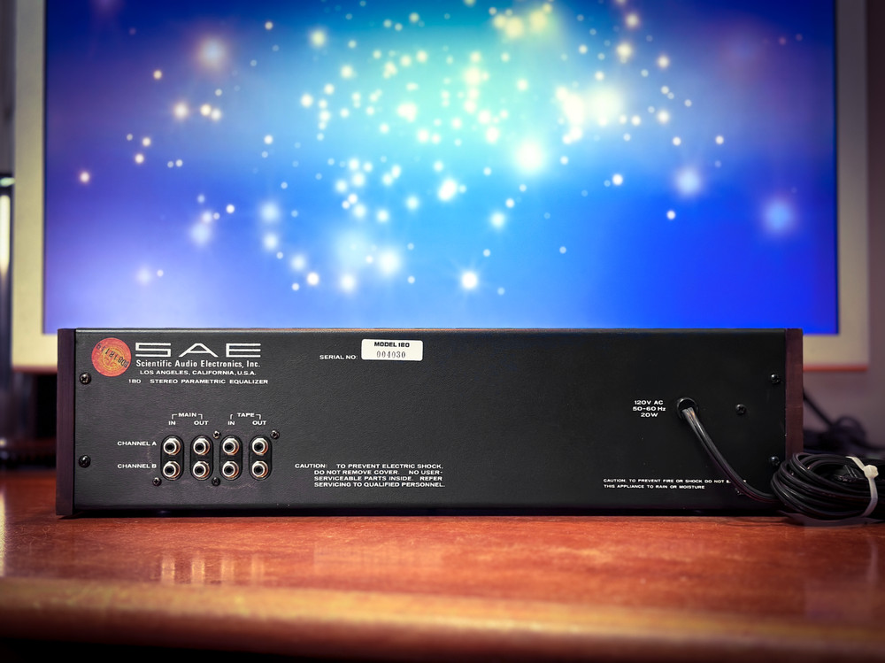 SAE 180 🌈RaRe🌈 Vintage Stereo Parametric Equalizer