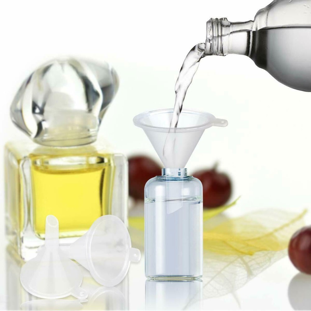 10-100PCS Small Plastic For Perfume Diffuser Bottle Mini Liquid Oil Funnels Lab