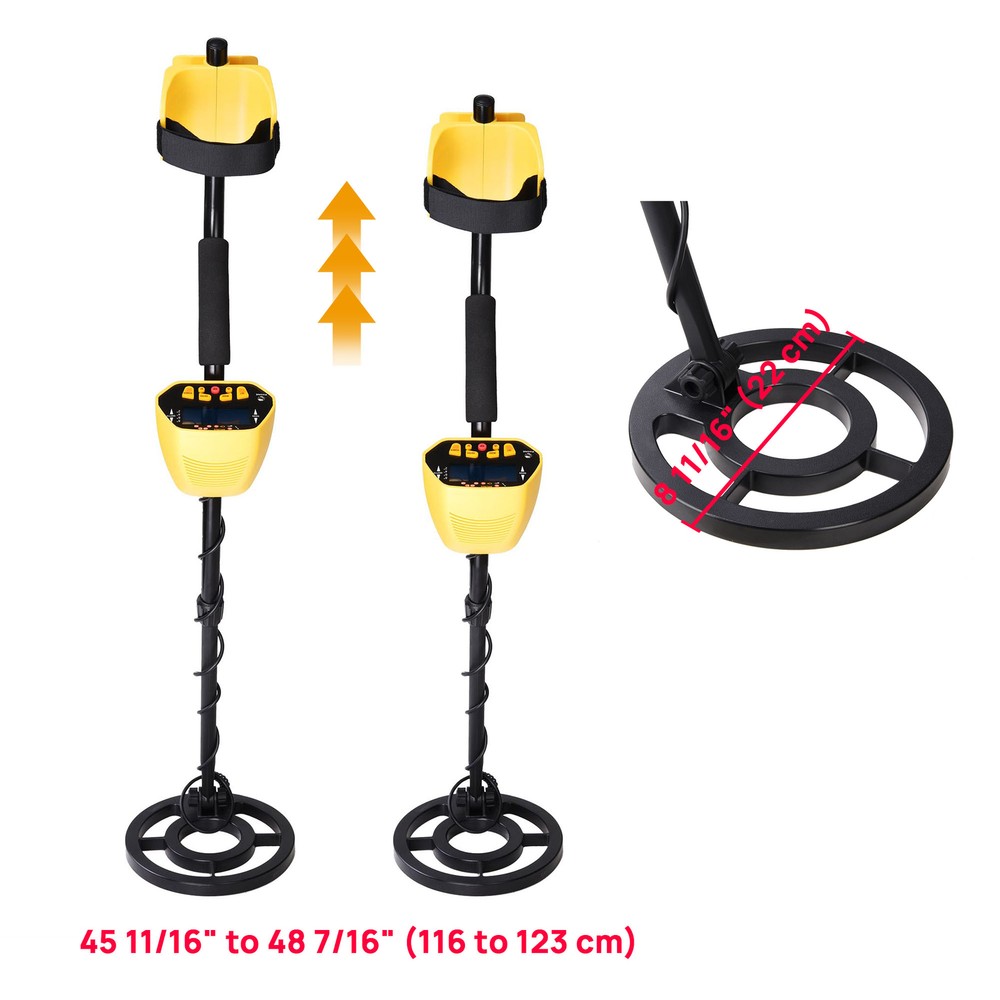 MD-3010II Metal Detector Digger LCD Display Deep Sensitive Light Hunter Coil