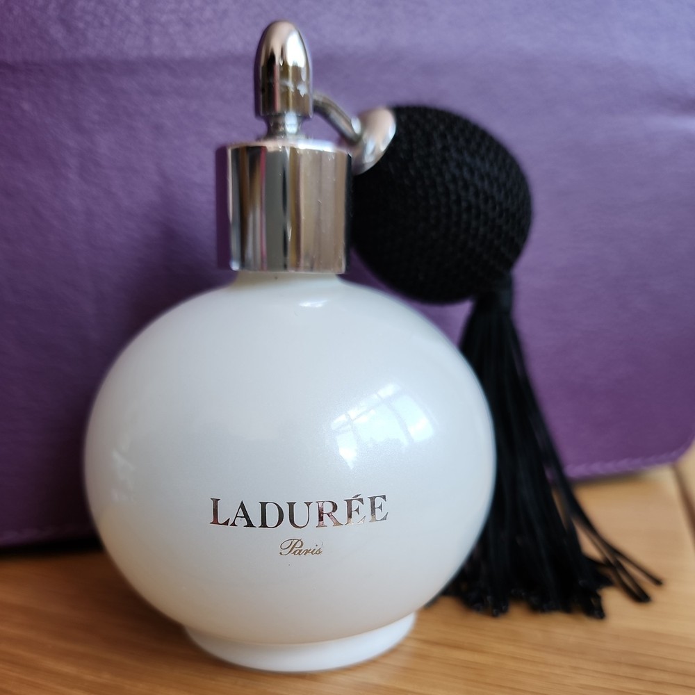 Ladurée White Perfume Atomiser Spray Empty Glass Bottle