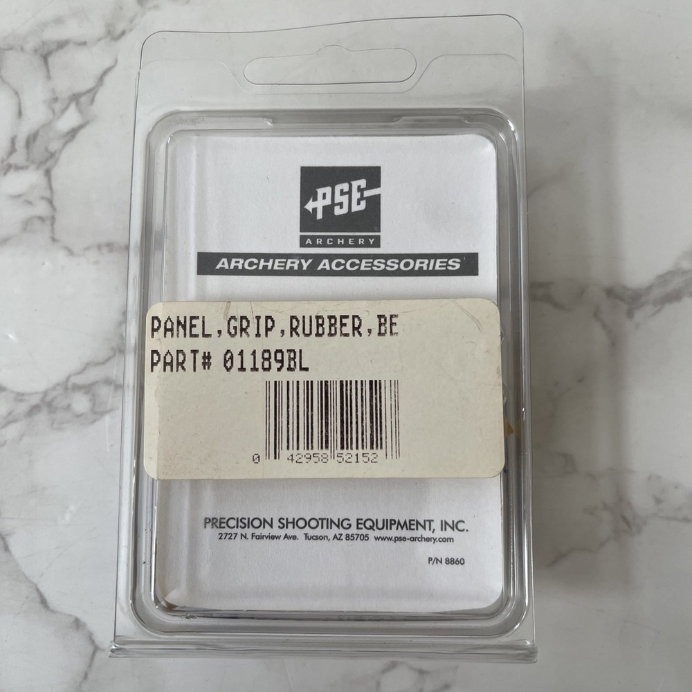 PSE Archery Accessories Rubber Grip Panel Blue 1189BL New NIP
