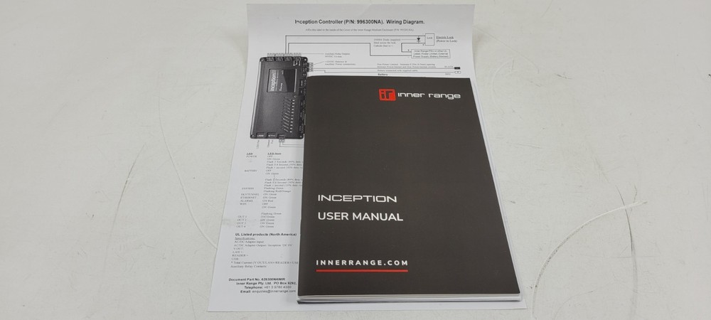 Inner Range Inception Controller NA Version 996300NA Web Based Door Controller