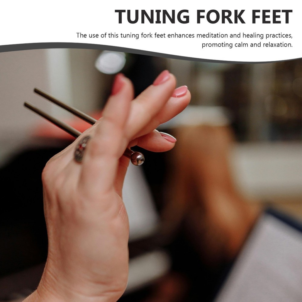 2 Sets Turning Forks Tuning with Feet Accessories Musical Accessory