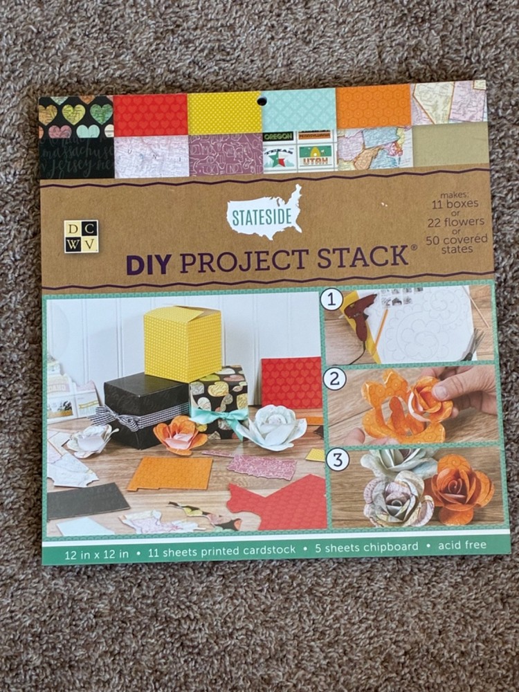 DCMV, STATESIDE, DIY PROJECT STACK, 12" X 12", NEW