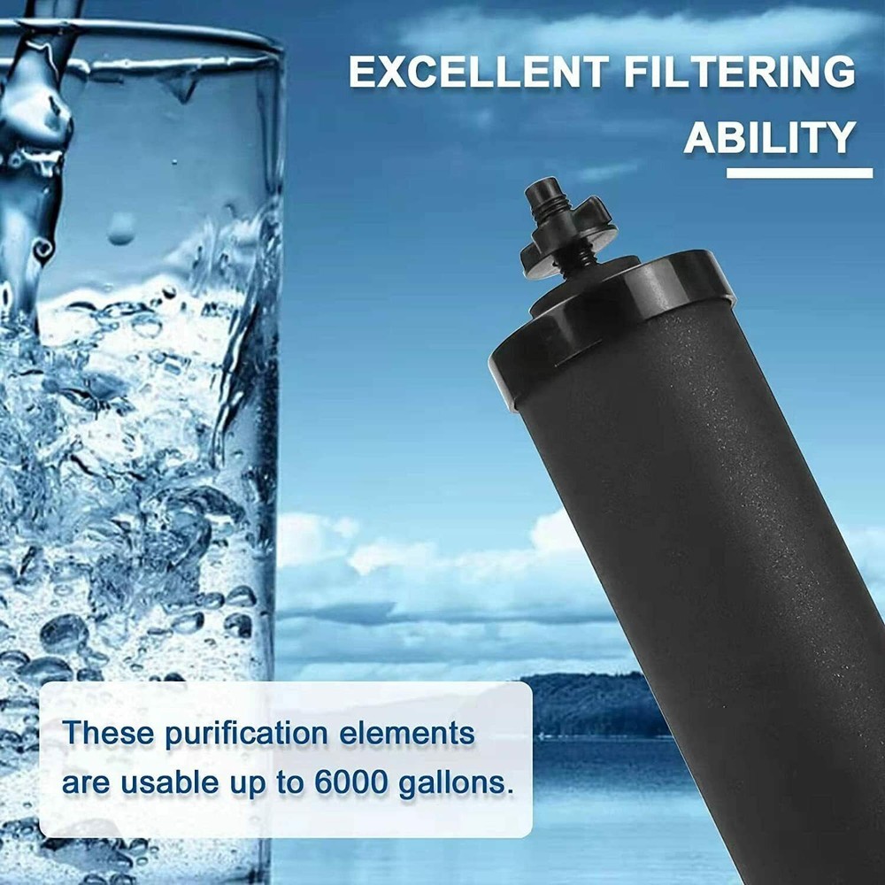 2 Packs Fit For Gravity System Filters BB9-2 Black For Berkey Water Filter