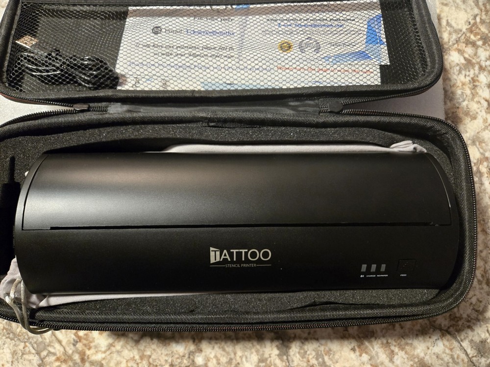 Atelics Wireless Tattoo Transfer Stencil Printer, with Storage Case