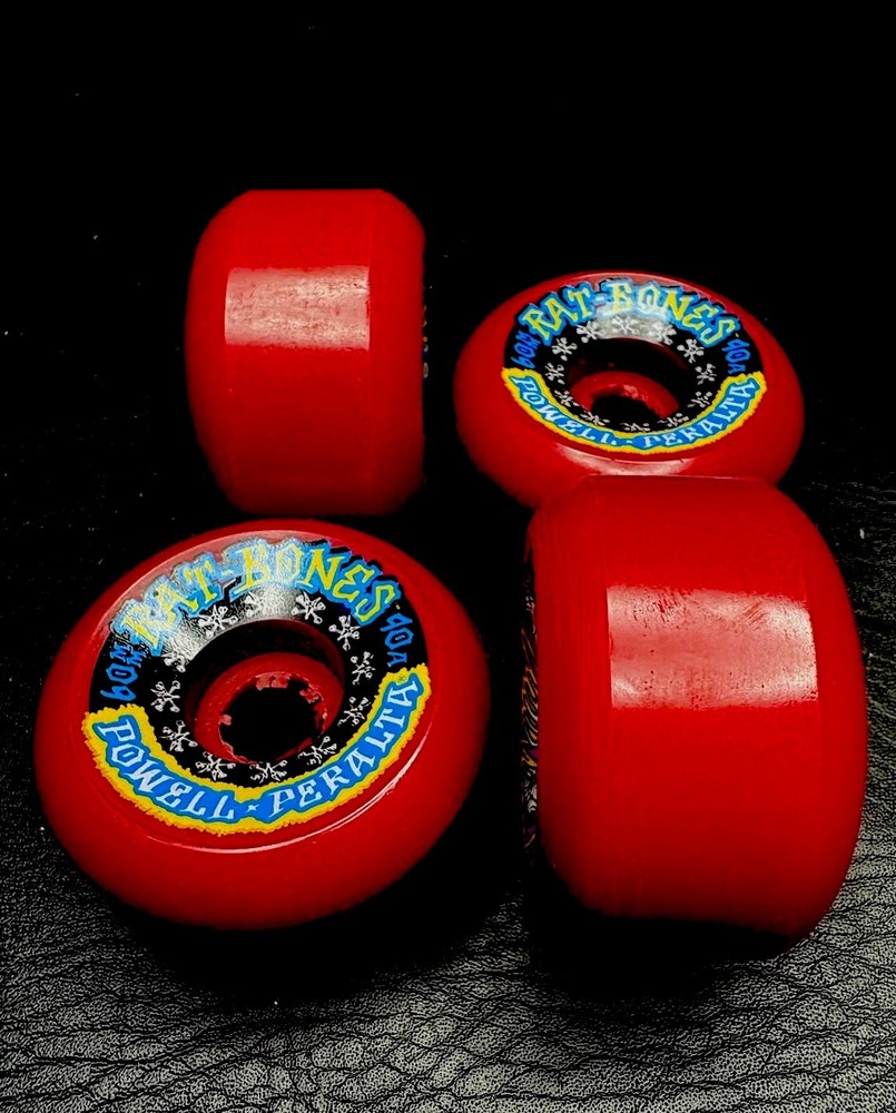 VINTAGE Powell Peralta Rat Bones Red Wheels