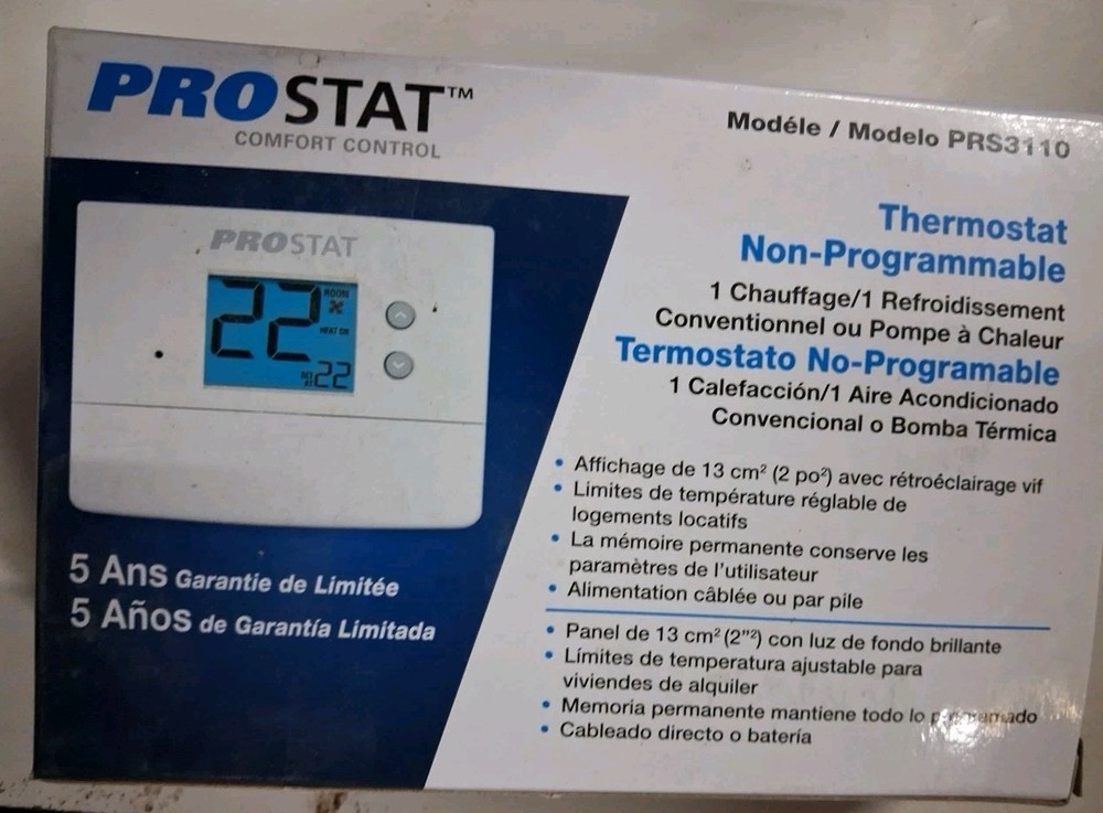 Prostat Non-Progammable Thermostat PRS3210. 1127