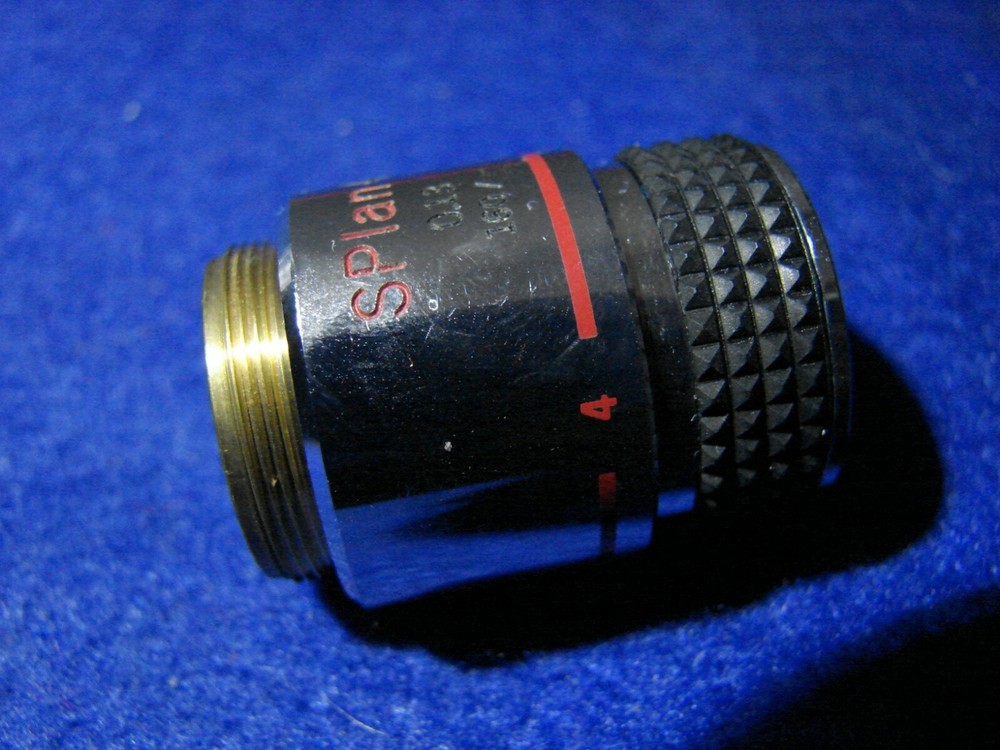 Olympus SPLAN 4 Microscope Objective 4x 0.13 NA 160 / -