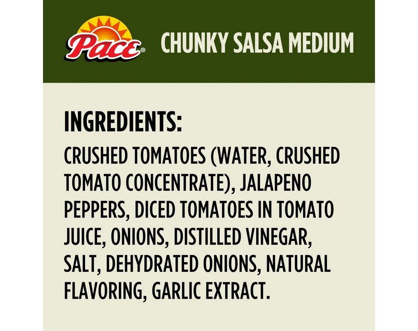 Pace Chunky Salsa, Medium, 38 oz., 2 ct.