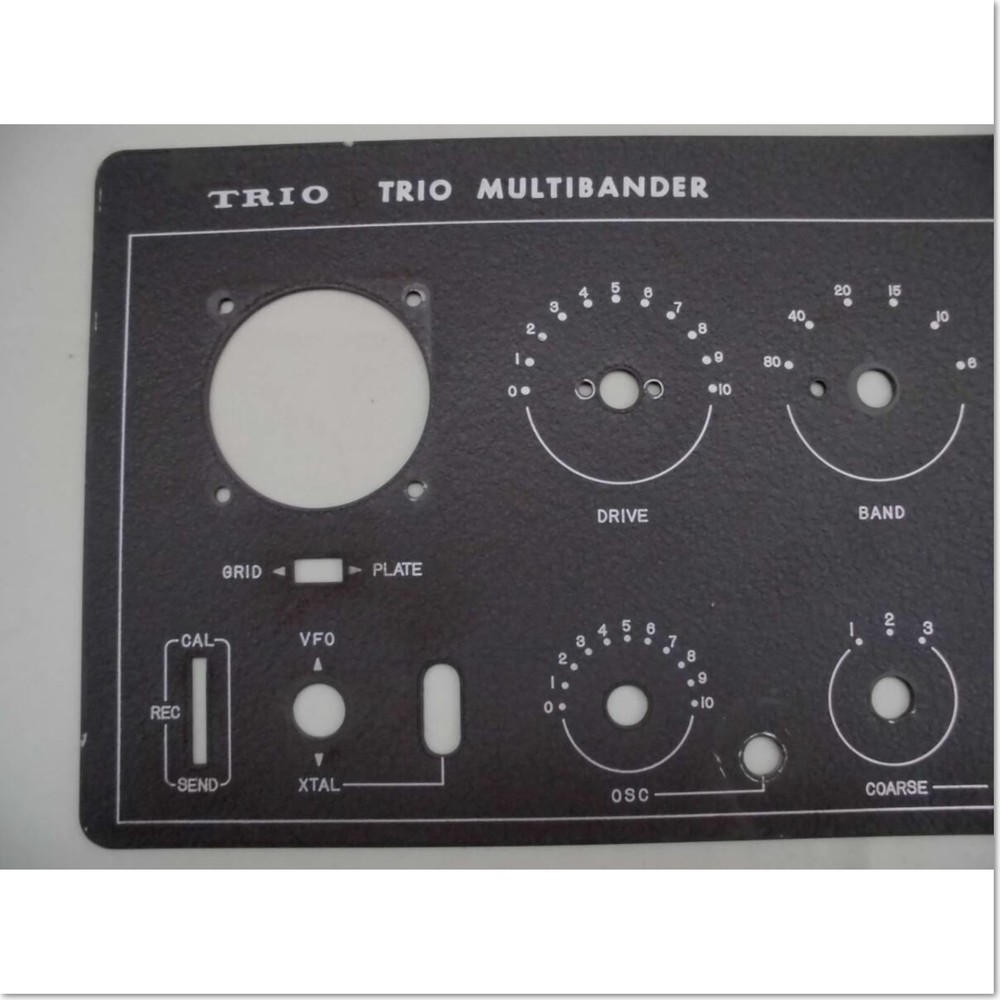 TRIO TX88A Front Panel Aluminum Used