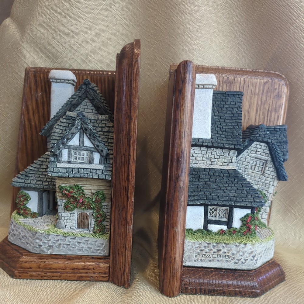 Vintage David Winter Bookends "The Printer and The Printer", 1990