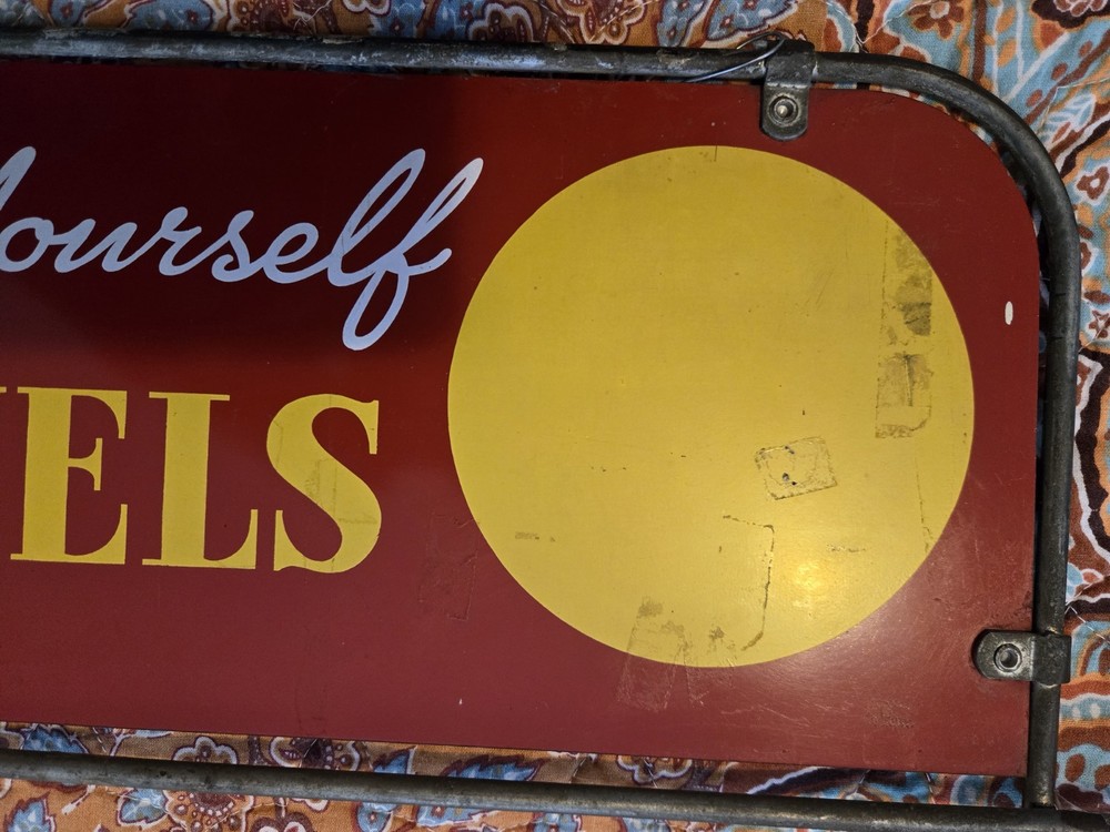 Vintage Camel Cigarette 2 Sided Sign