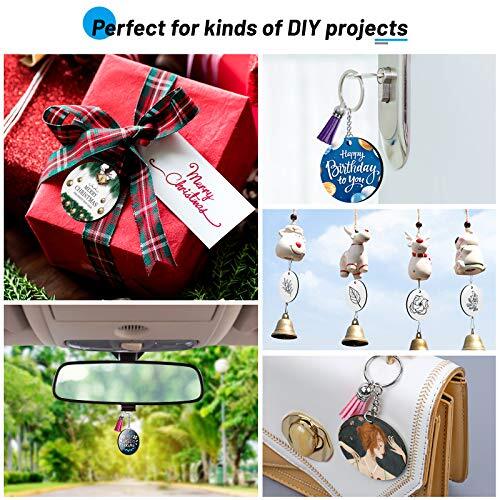 Sublimation Blanks Keychains Products, 80 PCS Keychains Tag Bulk with 2 Inch
