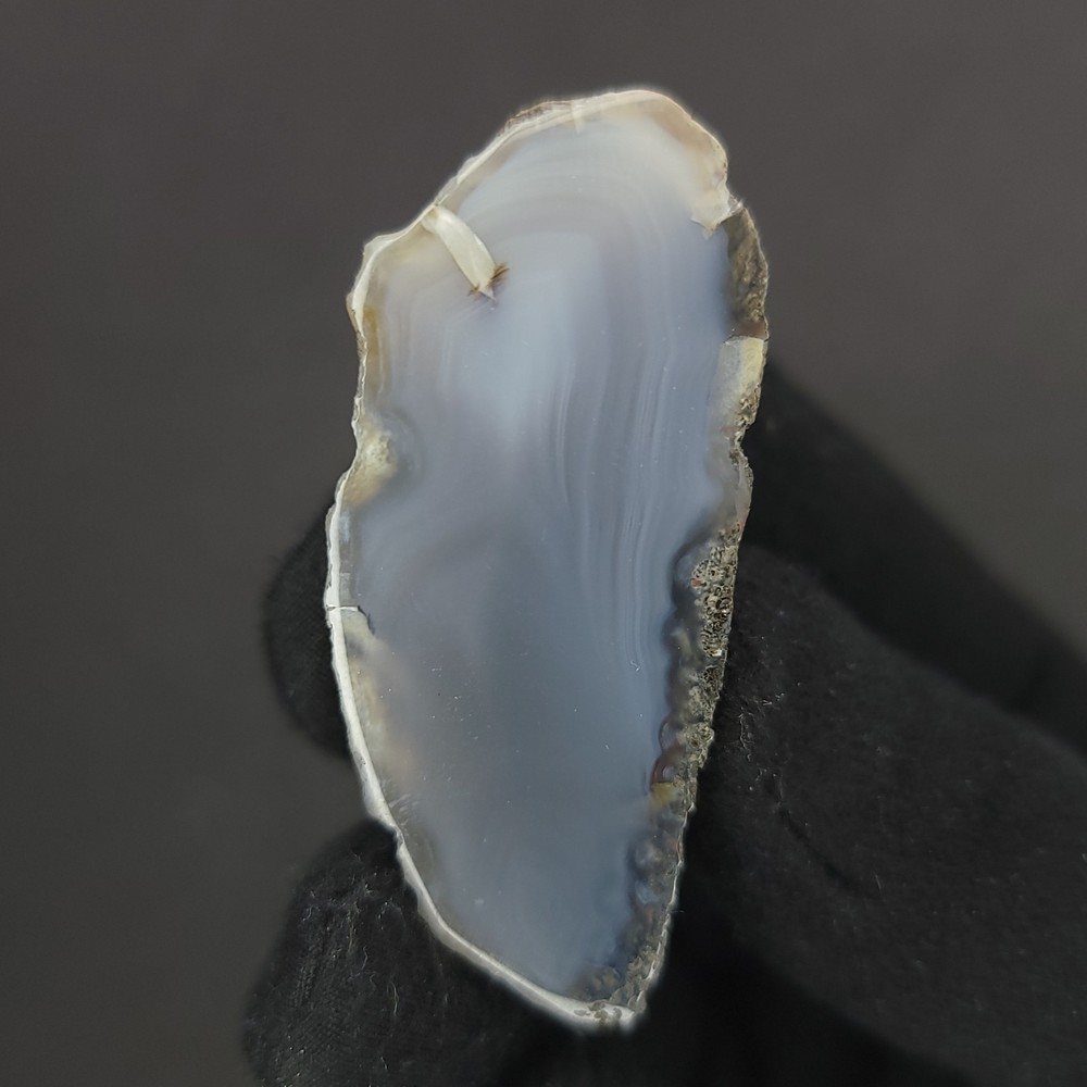 Blue Agate. Sliced and Polished. 57g