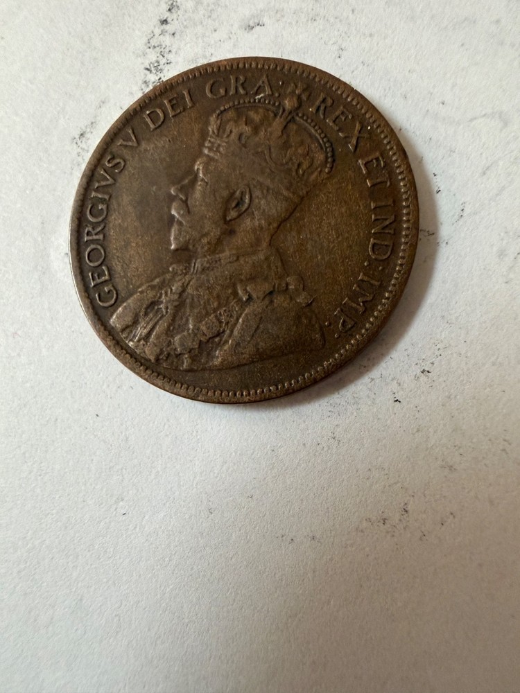 canada 1919 one cent coin nice coin