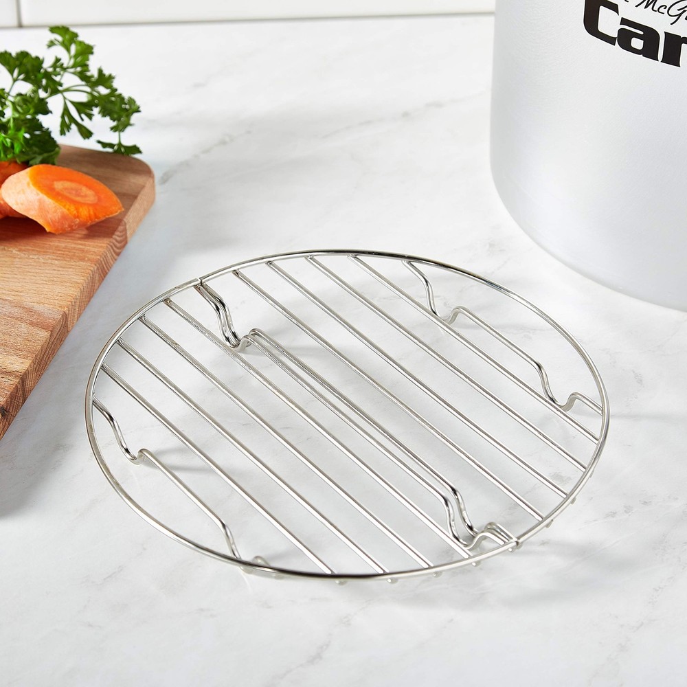 Inc Can Cooker Rack, Round, Silver