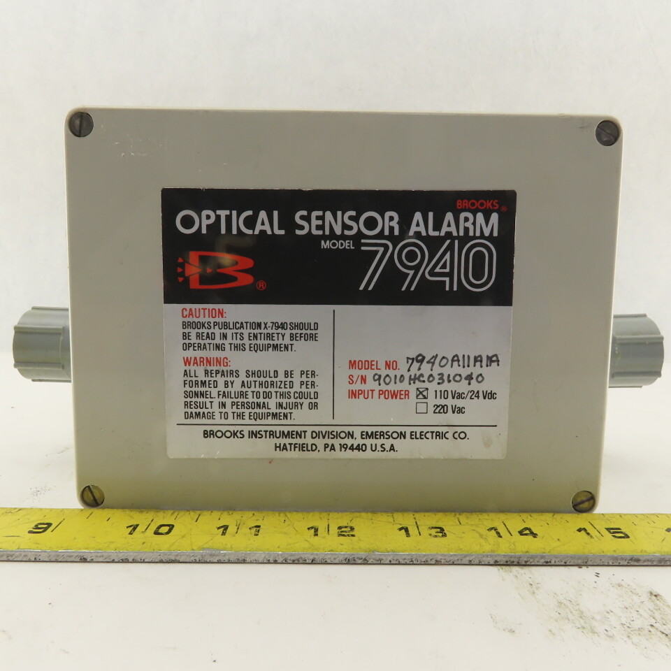 Brooks Model 7940 115V Optical Sensor Alarm
