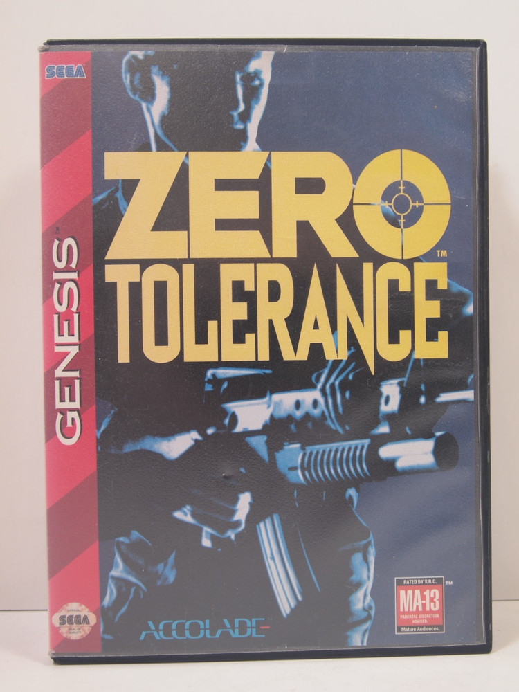 Zero Tolerance Case (SEGA Genesis) Authentic BOX ONLY