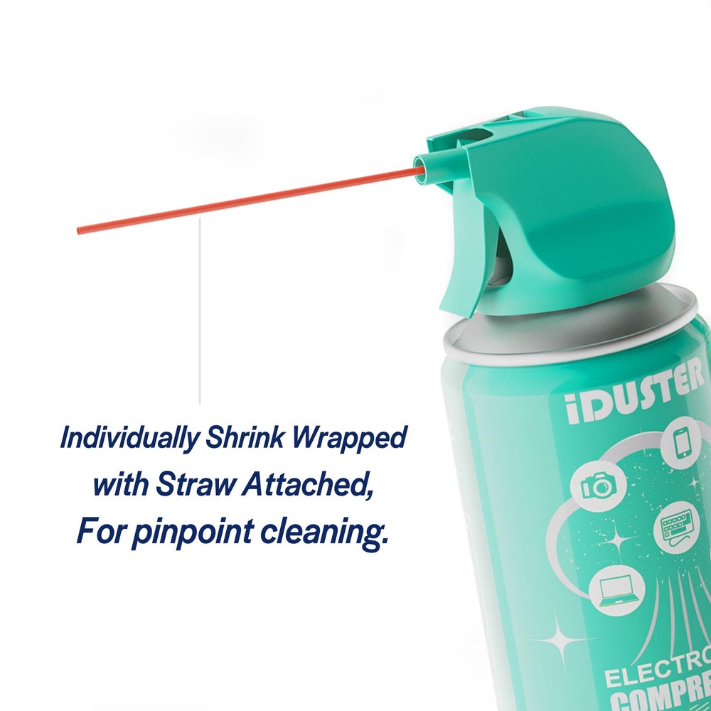Compressed Canned Air Duster for Computer - Disposable Electronic Keyboard Cl...