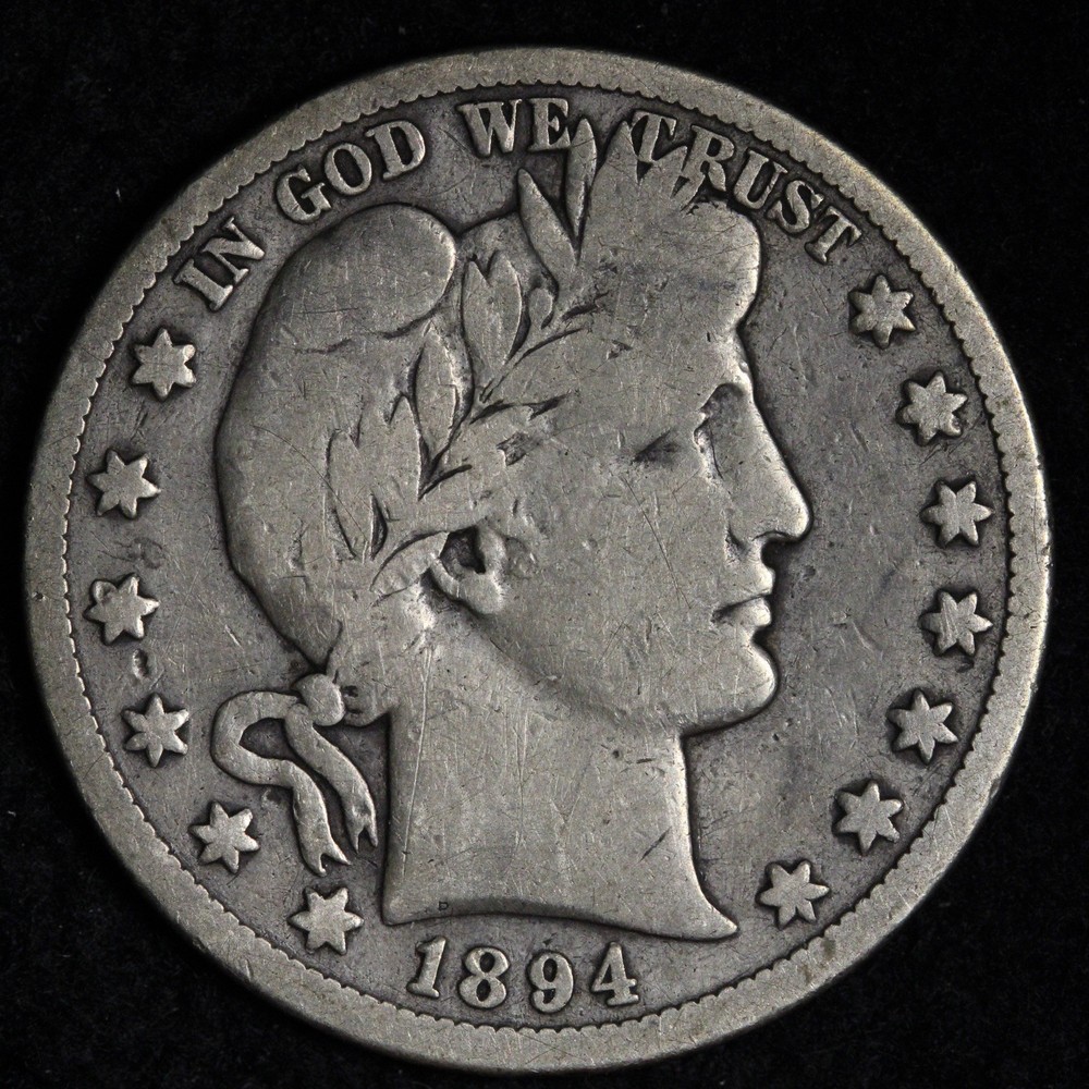 1894-S Barber Silver Half Dollar FINE E305 OIREX