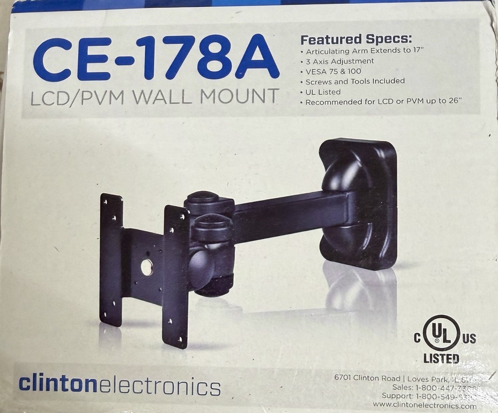 Clinton Electronics Wall Mount CE-178A