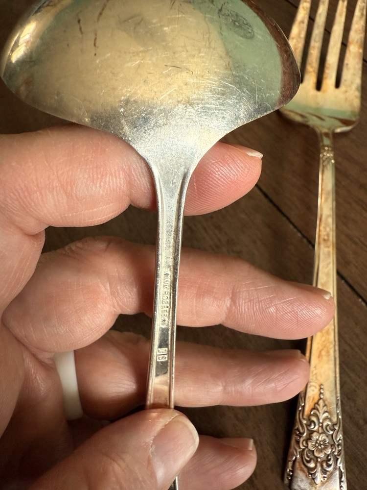 Wm. Rogers Vintage Silver Serving Set 2pc