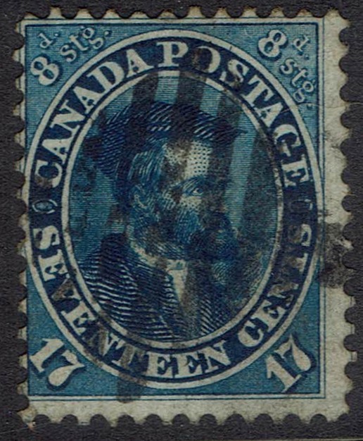 CANADA 1859 CARTIER 17C USED