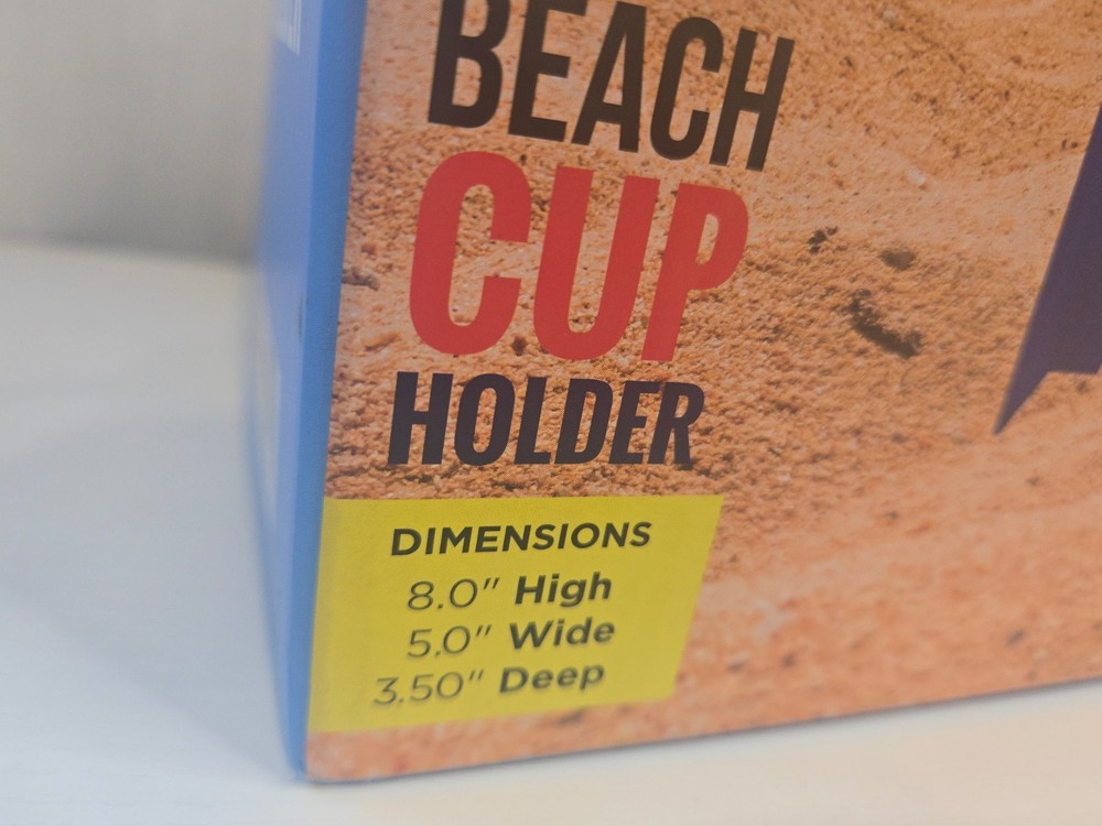 2 Beach Cup Holders, Open Box