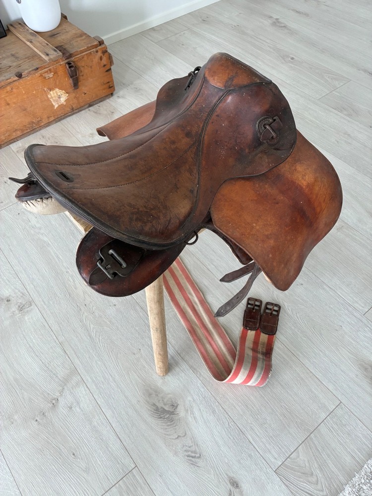 Original  German WW2 Cavalry Saddle 1943