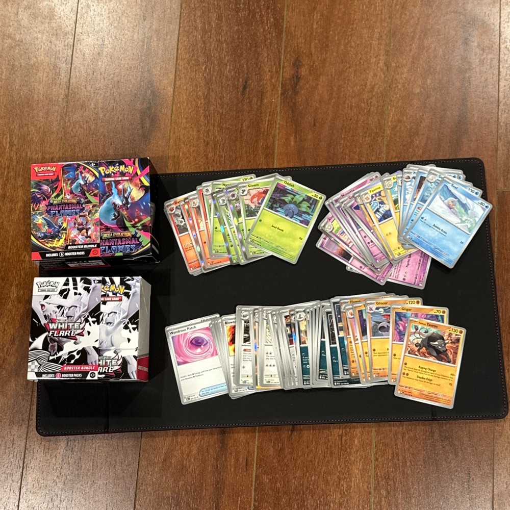 Phantasmal Flames - Complete 84 card Set - C/UC/Rare Holo + empty bundle case