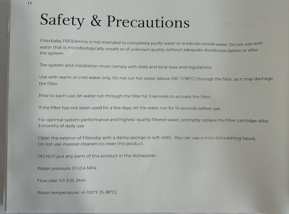 Filterbaby Faucet Mounted Water Filter ProDermis Skin Plus Replacement Filter