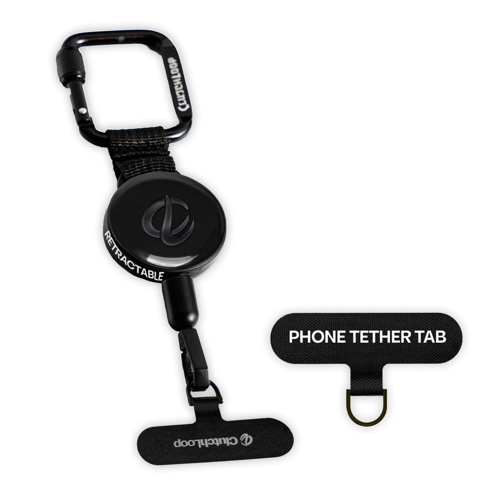 ClutchLoop Anti-Theft Phone Tether - Universal Adhesive Anchor, Retractable Stee