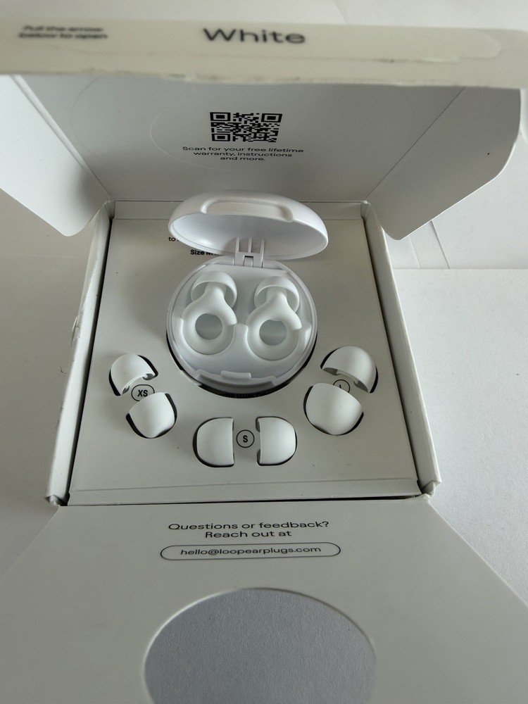 Loop Quiet 2 Ear Plug Pack White XS S M L Multiple Sizes White Earplugs A