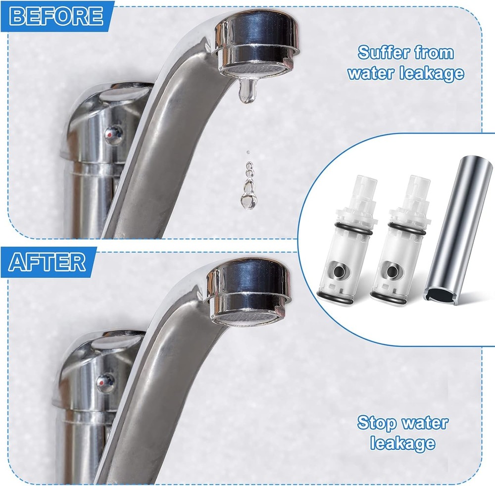 3 Pcs Faucet Cartridge Replacement Kit Compatible
