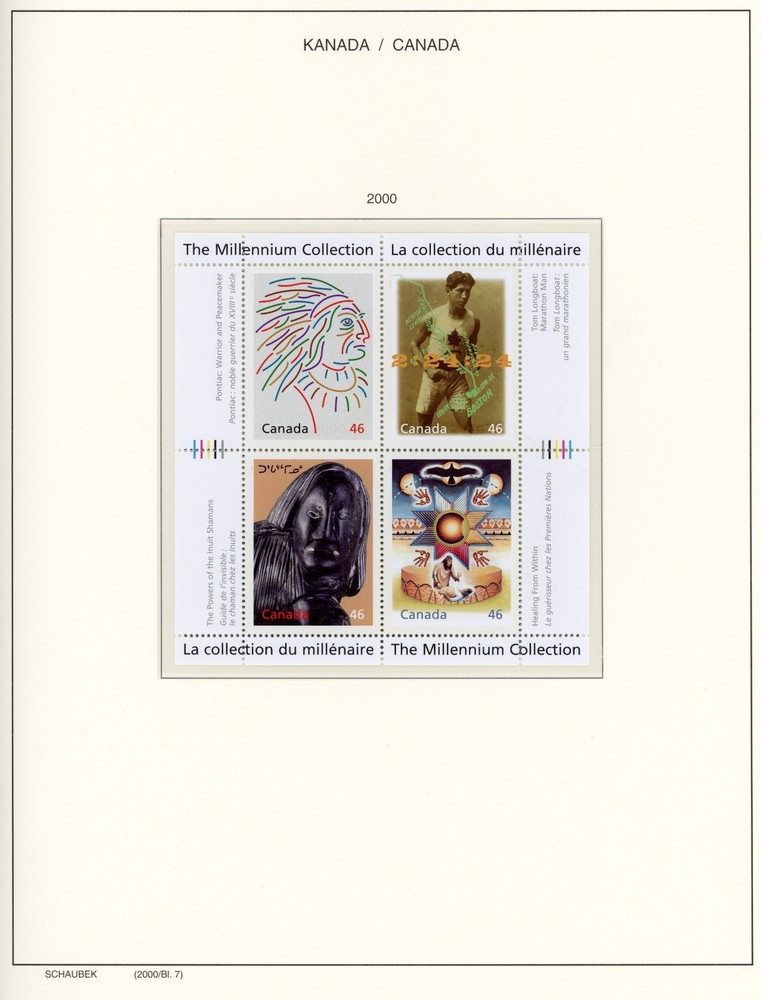 Canada 2000-2004 Virtually Complete Mint XF OG NH on Schaubek Hingeless Pages