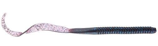 Bruiser Baits 10" Curly Tail Worm - Plum