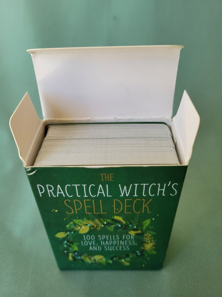 The Practical Witch's Spell Deck Oracle Cards 100 Spells Wicca Pagan Boxed Set