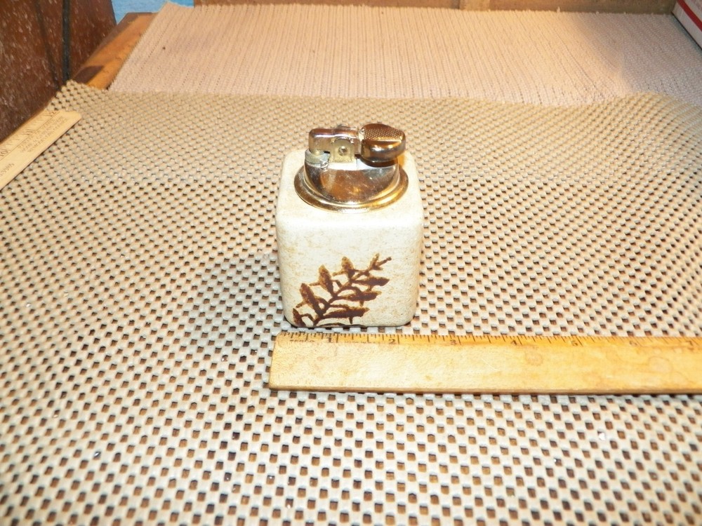 Vintage POTTERY CRAFT Stoneware Table Lighter - No Spark!