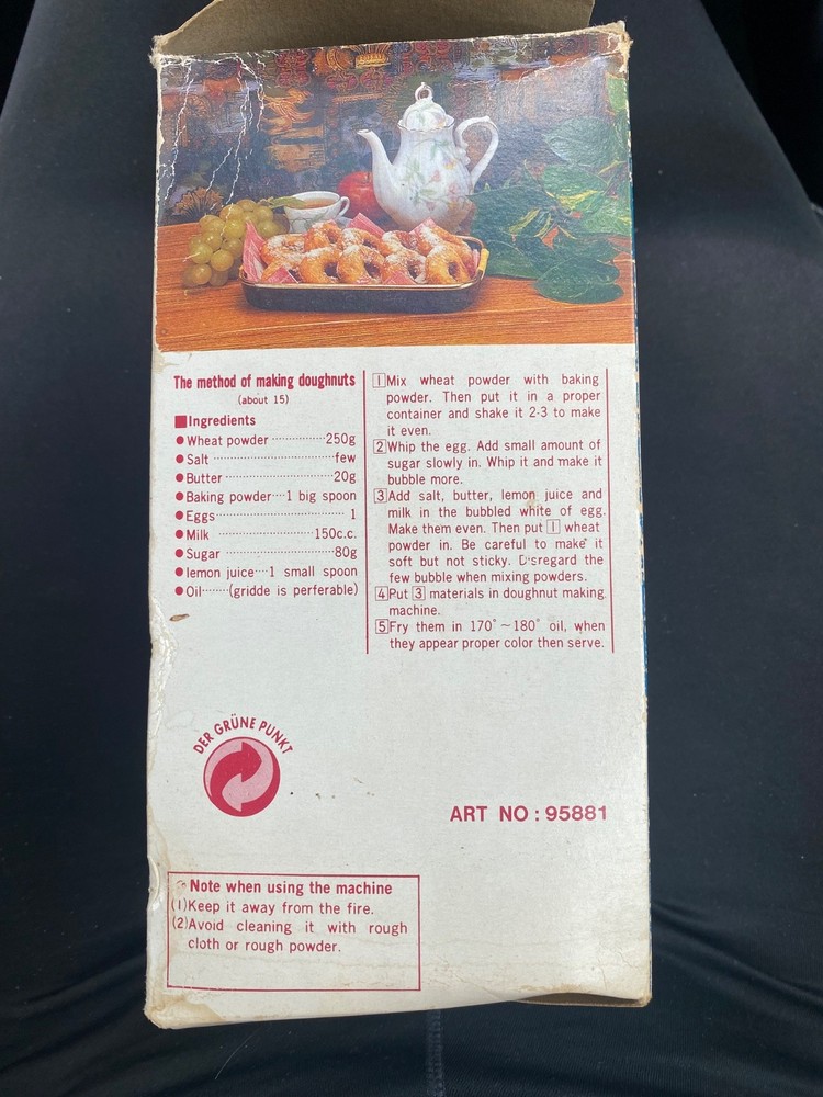 vintage manual doughnut maker