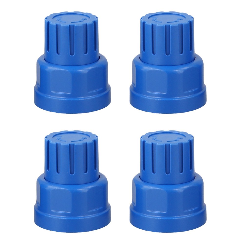 4pcs Blue Handle Floor Heating Manifold Switch Accessories For Easy Control New