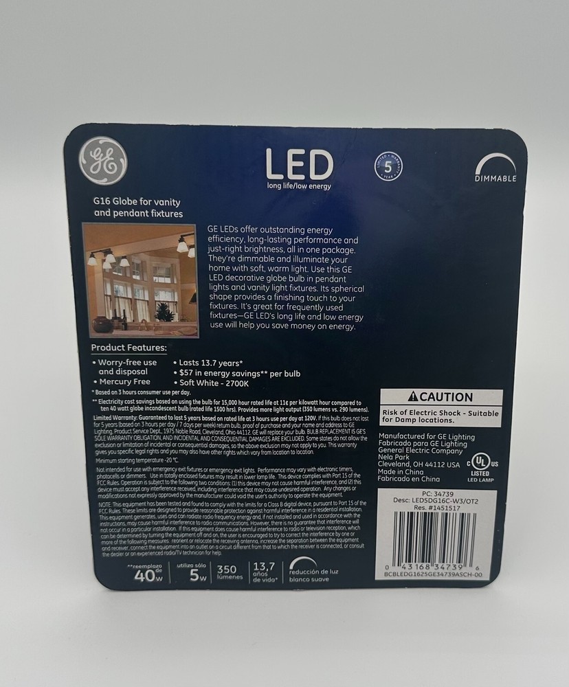 GE 34739 - LED5DG16C-W3